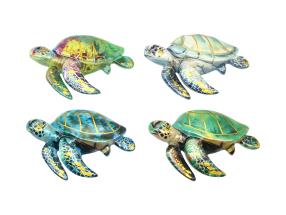10cm Turtle Magnet with Gold Foil 4 Asstd