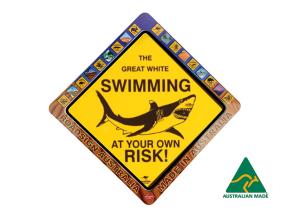 25cm Medium Shark Road Sign
