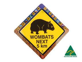 25cm Wombat Medium Road Sign