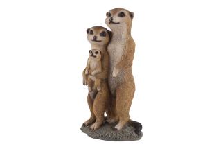 35x18cm Standing Meerkat Family