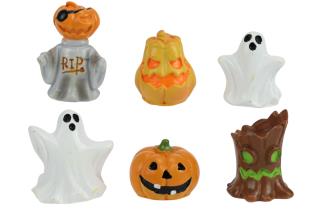 Miniature Spooky Figurines 6 Asstd