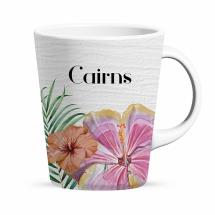350ml Latte Mug Hibiscus by Kelly Lane
