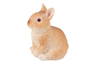 19x13cm Sitting Fluffy Rabbit