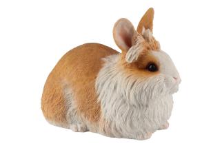 29x22cm Rabbit with Fluffy Finish