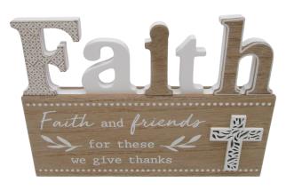 20cm Plaque with Religious Faith Design