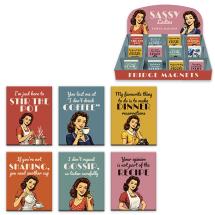 6x8cm Magnet with Lady Sassy Attitude Sayings 6 Asstd (36=Free Display)