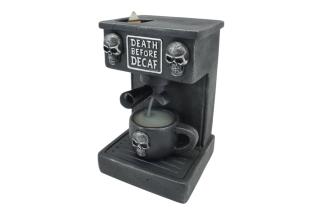13cm Death Before Decaf Skull Coffee Backflow Burner