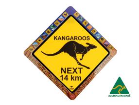18.5cm Small Kangaroo Road Sign