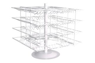 40cm High 4 Sided Stand with Shelves