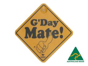 12.5cm G'day Mate! Swinging Road Sign