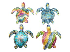 14cm Turtle Mosaic Wall Art 4 Asstd