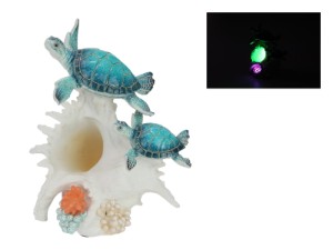 23cm Twin Blue Turtles on Light Up Shell
