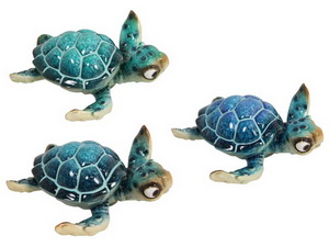10cm Comical Marble Turtle 3 Asstd