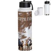3 in 1 500ml Stainless Steel Tumbler Mug with Cow Design