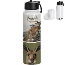 3 in 1 500ml Stainless Steel Tumbler Mug with Kangaroo Design